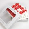 Canasuc Paris, L'Accroche Coeur Pur Sucre de Canne Rouge et Blanc, "Window Box" of 32 Assorted French Molded Sugar "Hearts" in Red and White, 3.35 Oz view 2