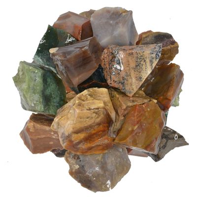 Hypnotic Gems: 18 lbs of Rough Assorted Fancy Jasper Stones from India - Natural Rock Crystals for Tumbling, Wire Wrapping, Jewelry Making, Home Dcor, Energy Crystal Healing, Reiki and More!