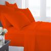 Cotton Bedsheets Set - Comfortable Fabric 400 Thread Count 100% Cotton 4-Piece Sheet Set 15 Inch Deep Pocket Solid (Cal-King, Orange) view 1
