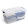 Rubbermaid Cleverstore 95 Qt Clear Storage Bins with Lids, 4-Pack, Stackable, BPA-Free, Made in USA view 4