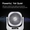 Soleus Air Circulator Fan with 12 Fan Speeds, Automatic 2-Way Oscillating, Digital Display, 7.5 Hour Auto Timer,Quiet, with Remote Control, Outdoor Indoor view 4