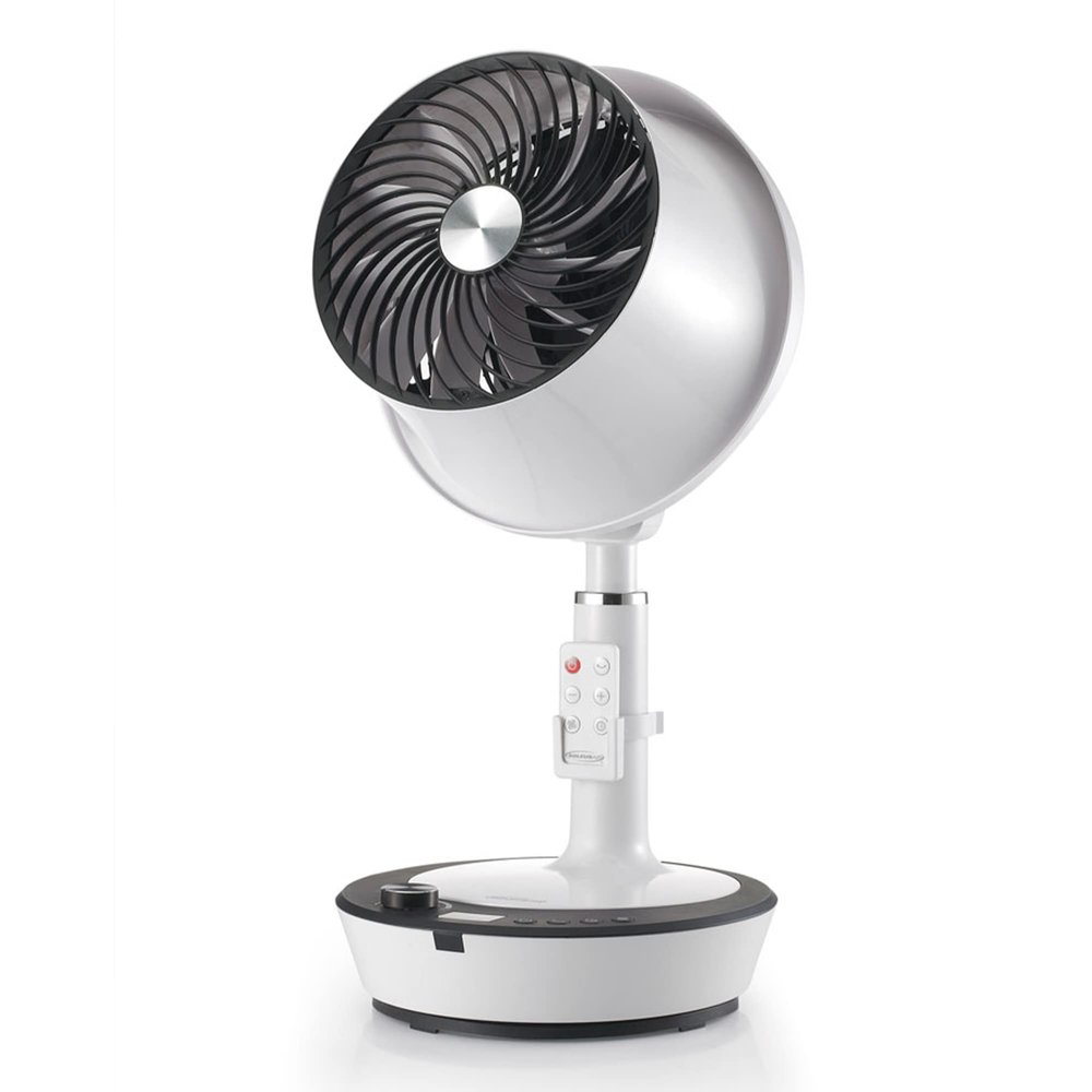 Soleus Air DC Motor Circulator Fan, 12 Speed Cooling Floor Fan, Adhustable Height, Oscillating, Outdoor Indoor Camping Travel