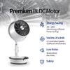 Soleus Air DC Motor Circulator Fan, 12 Speed Cooling Floor Fan, Adhustable Height, Oscillating, Outdoor Indoor Camping Travel view 2