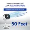 Soleus Air DC Motor Circulator Fan, 12 Speed Cooling Floor Fan, Adhustable Height, Oscillating, Outdoor Indoor Camping Travel view 4