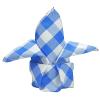 BalsaCircle 50 pcs 15x15-Inch Blue on White Gingham Checkered Polyester Luncheon Napkins - for Wedding Party Restaurant Dinner view 4