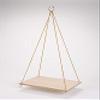 Tokyodo KU000040 Flower Material, White/Beige, Width 13.4 x Depth 9.4 inches (34 x 24 cm), Total Height Including Handle, Approx. 29.5 inches (75 cm), Hanging Wood Board view 2
