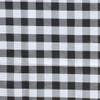 BalsaCircle 100 pcs 15x15-Inch Black on White Gingham Checkered Polyester Luncheon Napkins - for Wedding Party Restaurant Dinner view 2