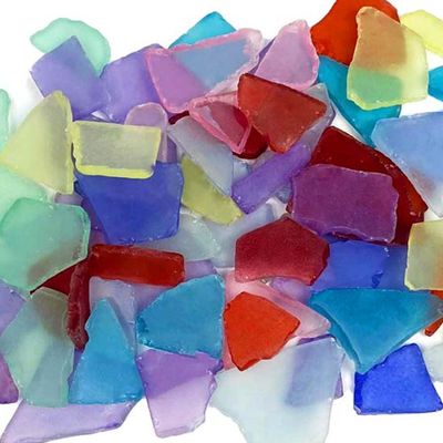 Nautical Crush Trading Sea Glass Mix | Assorted Colored Sea Glass | 55 Ounces for Art, Crafts & Decor