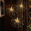 Dreamworth 4 Pack 480 LED Firework Copper Wire Lights, Fairy Twinkle Lights Plug in String Lights 8 Modes Waterproof Starburst Lights for Christmas, Birthday, Bedroom, Corridor Patio, Garden, Wedding view 3