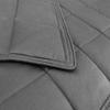 AckBrands 60" x 80" - 15 Lb Weighted Blanket - Slate Gray - Premium Cotton with Glass Beads - Double Stitched Edges - Veteran Owned view 1