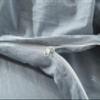 F.Y.Dreams 100% Washed Cotton Duvet Cover for Weighted Blanket 60x80 inches with 16 Ties, Zipper on Long Side/Light Blue/Just Duvet Cover view 2