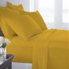 Taj Linens Cotton Bedsheets Set - Comfortable Fabric 400 Thread Count 100% Cotton 4-Piece Sheet Set 15 Inch Deep Pocket Solid (RV-King, Gold) view 1