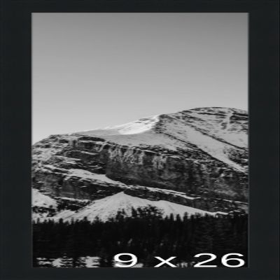 Frame It Easy 9 x 26 Black Wood Frame (Derby)