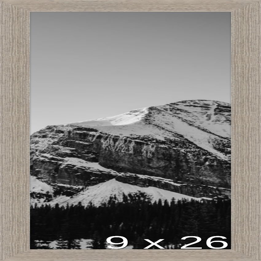 Frame It Easy 9 x 26 Rustic Gray Wood Frame (Derby)