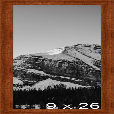 Frame It Easy 9 x 26 Russet Wood Frame (Derby)