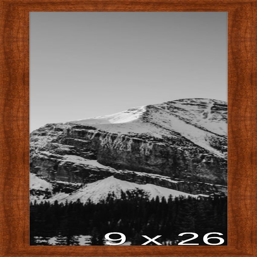Frame It Easy 9 x 26 Russet Wood Frame (Derby)