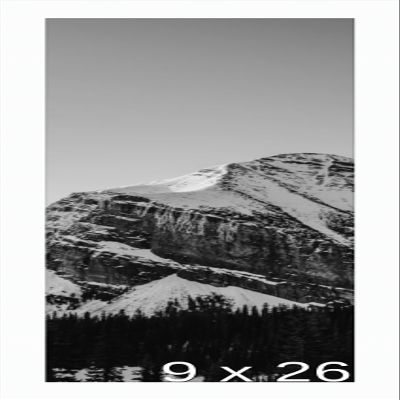 Frame It Easy 9 x 26 White Wood Frame (Derby)
