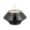 Yinplsmemory Cremation Urns for Ashes Stainless Steel Candle Holder Keepsake Urns for Ashes for Loved one Free Engraved (Black) view 1