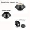 Yinplsmemory Cremation Urns for Ashes Stainless Steel Candle Holder Keepsake Urns for Ashes for Loved one Free Engraved (Black) view 3