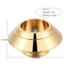Cremation Urns for Ashes Stainless Steel Candle Holder Keepsake Urns for Ashes for loved one free engraved (Gold) view 2