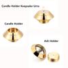 Cremation Urns for Ashes Stainless Steel Candle Holder Keepsake Urns for Ashes for loved one free engraved (Gold) view 3