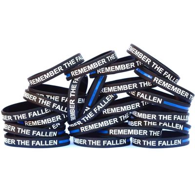 SayitBands Twenty (20) Bold Remember the Fallen Wristband Bracelets