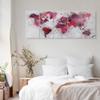 artgeist Canvas Wall Art Print World Map 40x16 in - 5pcs Home Decor Framed Stretched Picture Photo Painting Artwork Image k-B-0061-b-m view 3