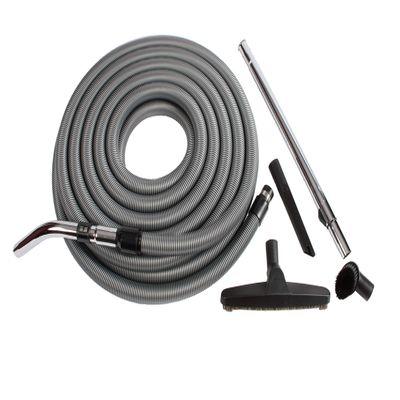 Cen-Tec Systems 94346 50 Ft. Vacuum Hose with Accessory Set Silver