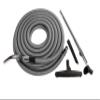 Cen-Tec Systems 94346 50 Ft. Vacuum Hose with Accessory Set Silver view 1