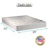 Dream Solutions USA American Legacy Medium Firm Innerspring Twin Mattress Only with Mattress Cover Protector Included - Fully Assembled, Orthopedic, Spine Support and Longlasting Comfort view 2