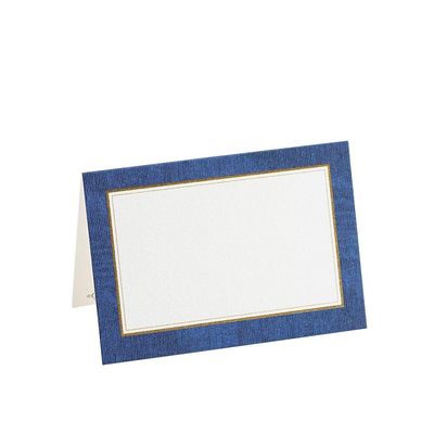 Caspari Moir Place Cards in Blue, 30 Included