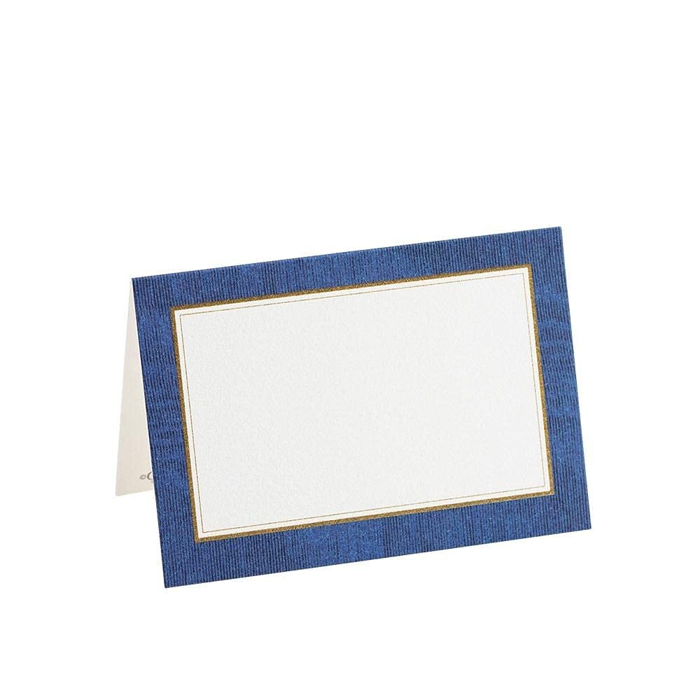 Caspari Moir Place Cards in Blue, 30 Included