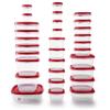 Rubbermaid 60-Piece Food Storage Containers with Lids, Microwave and Dishwasher Safe, Red Color, Ideal for Meal Prep and Pantry Storage view 1