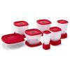 Rubbermaid 60-Piece Food Storage Containers with Lids, Microwave and Dishwasher Safe, Red Color, Ideal for Meal Prep and Pantry Storage view 2
