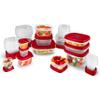 Rubbermaid 60-Piece Food Storage Containers with Lids, Microwave and Dishwasher Safe, Red Color, Ideal for Meal Prep and Pantry Storage view 3