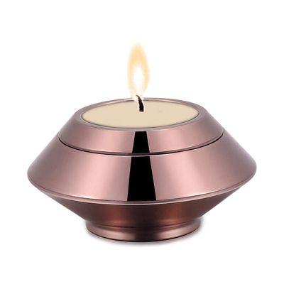 Cremation Urns for Ashes Stainless Steel Candle Holder Keepsake Urns for Ashes for loved one free engraved (Gun)