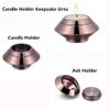 Cremation Urns for Ashes Stainless Steel Candle Holder Keepsake Urns for Ashes for loved one free engraved (Gun) view 4