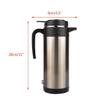 1200ML 12V/24V Electric In-car Kettle,Travel Thermoses, Heating Water BottlePremium Grade 18/8 Stainless Steel (12V) view 3