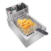 Deep Fryer 6.3QT/6L Fryer MAX 2500W Deep Fat Fryer with Temperature Control,Cooker with Lid Cover,Cool Touch Fry Basket with plastic handle for Fried Food,Electric Deep Fryer Easy to Clean,Oil Filter view 2
