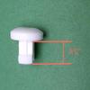 Asia Buy Horizontal Blinds Plastic Bottom Rail Ladder Cord Button Plug 1/2"- White (10) view 2