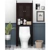Furinno Indo Louver Door Bath Cabinet, Espresso view 2