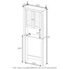Furinno Indo Louver Door Bath Cabinet, Espresso view 3