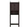 Furinno Indo Louver Door Bath Cabinet, Espresso view 4