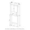 Furinno Indo Double Door Bath Cabinet, Espresso view 3