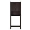 Furinno Indo Double Door Bath Cabinet, Espresso view 4