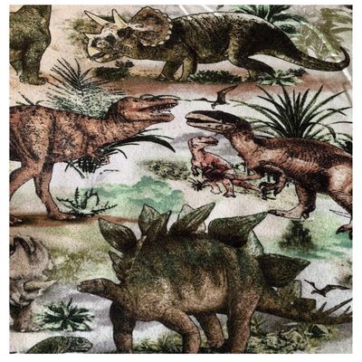 Aunt Sandy's Sewing Weighted Blanket in Dinosaurs Flannel with 6 lbs, Washable Lap Blanket for Boys, Dino, 35" x 43"