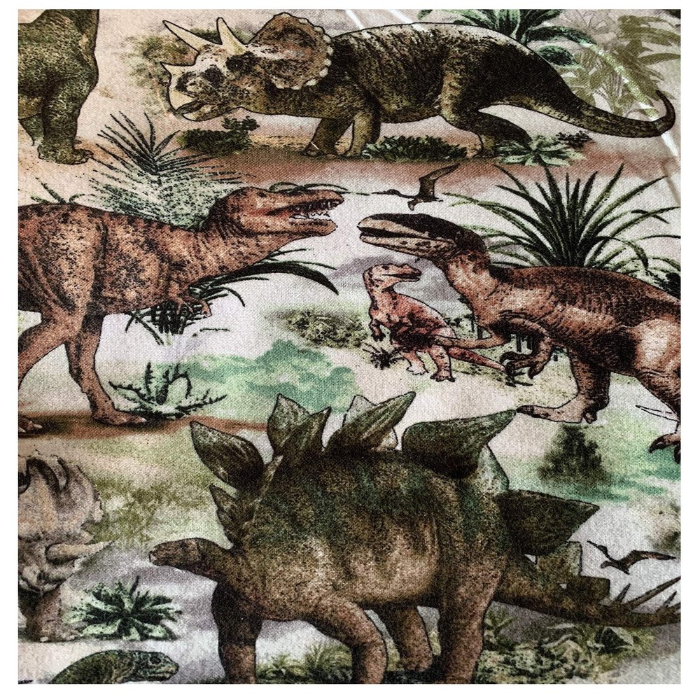 Aunt Sandy's Sewing Weighted Blanket in Dinosaurs Flannel with 6 lbs, Washable Lap Blanket for Boys, Dino, 35" x 43"