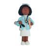 3D African American Nurse Ornaments for Christmas Tree 2025 | Blue Uniform Medical Ornaments RN Christmas Ornament 2025 - Healthcare Xmas Scrubs Ornament Nursing Stethoscope CNA Nurse Graduation Gift view 2