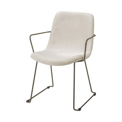 Mercana 68315 Dining Chair, Armchair, Cream