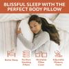 MedCline Therapeutic Full Length Body Pillow, Adjustable Shredded Memory Foam Pillow for Side Sleepers, J-Shaped Body Pillow for Neck, Back, and Hip Support, Removable Washable Cover, 22"x50"x6" view 4
